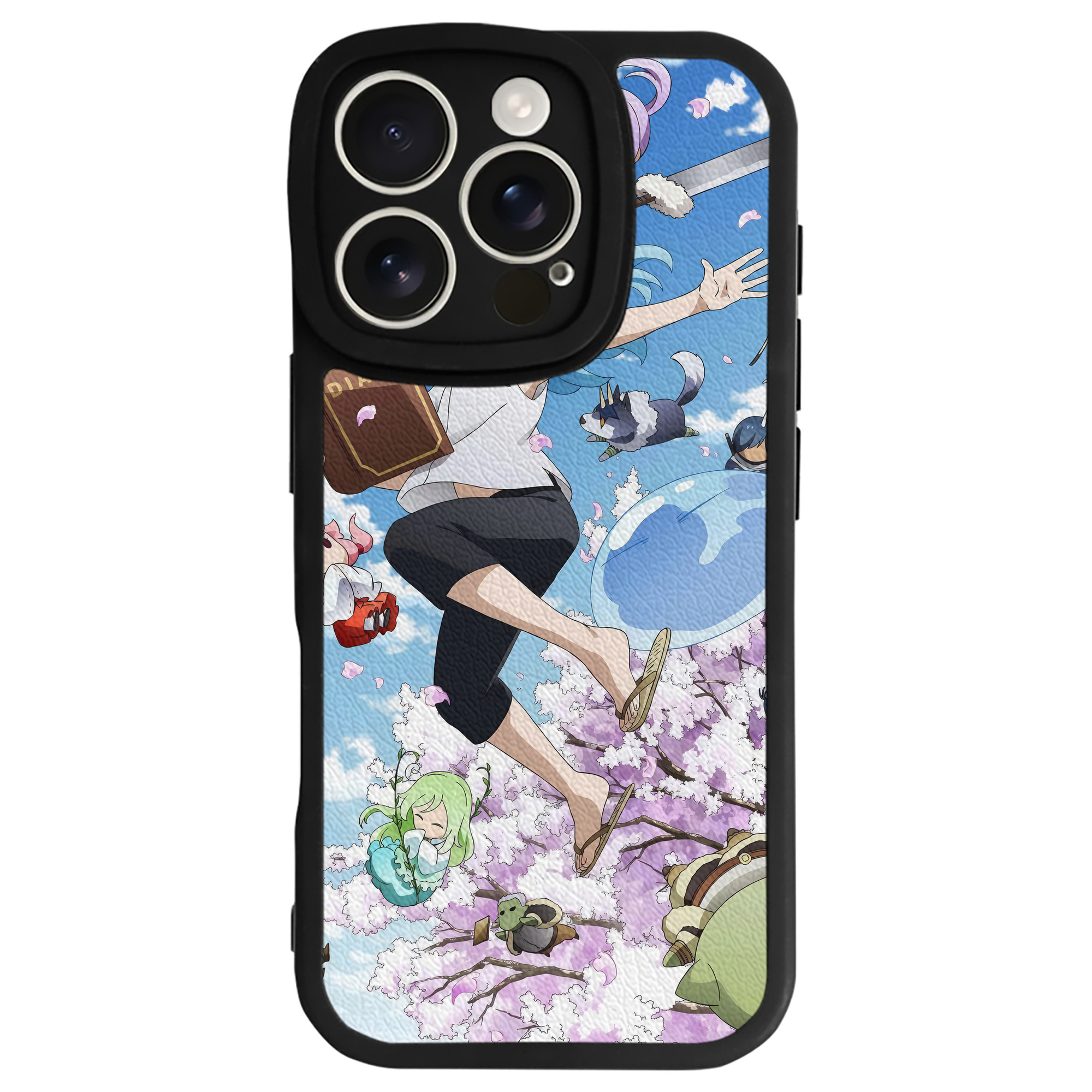 （画像用） 転スラ Regarding Reincarnated to Slime 【iPhone 16シリーズ対応】シリコンスマホケース（レザー調） 材質：シリコン